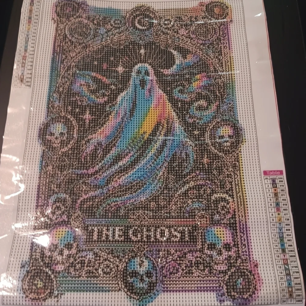 Colorful Ghost Tarot Card Diamond Painting Kit 30x40